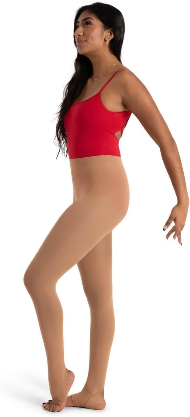 Capezio womens Ultra Soft Self Knit Waistband Stirrup TightTight