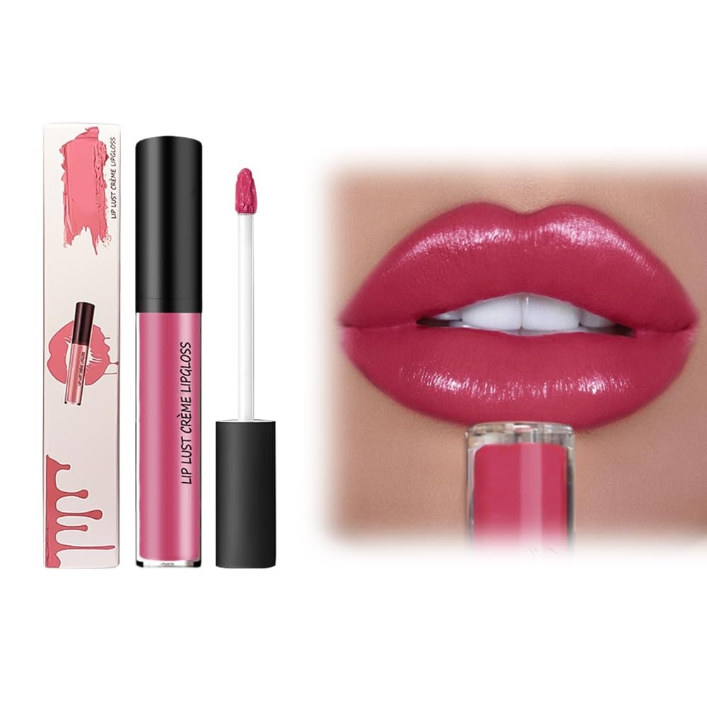 Fauppt 12 Color Cream Lip Gloss Lipstick Lightweight, Upgraded Waterproof Long-Lasting Moisturizing Lip Lipsticks,Non-Stick to Cup Natural Jelly Lipsticks for Women Home Travel Indoor Outdoor (006)