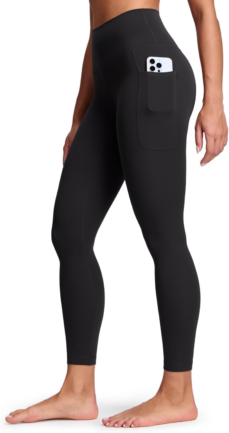 HeyNuts Pro Leggings with Pockets 25”, High Waisted 7/8 Workout Pants