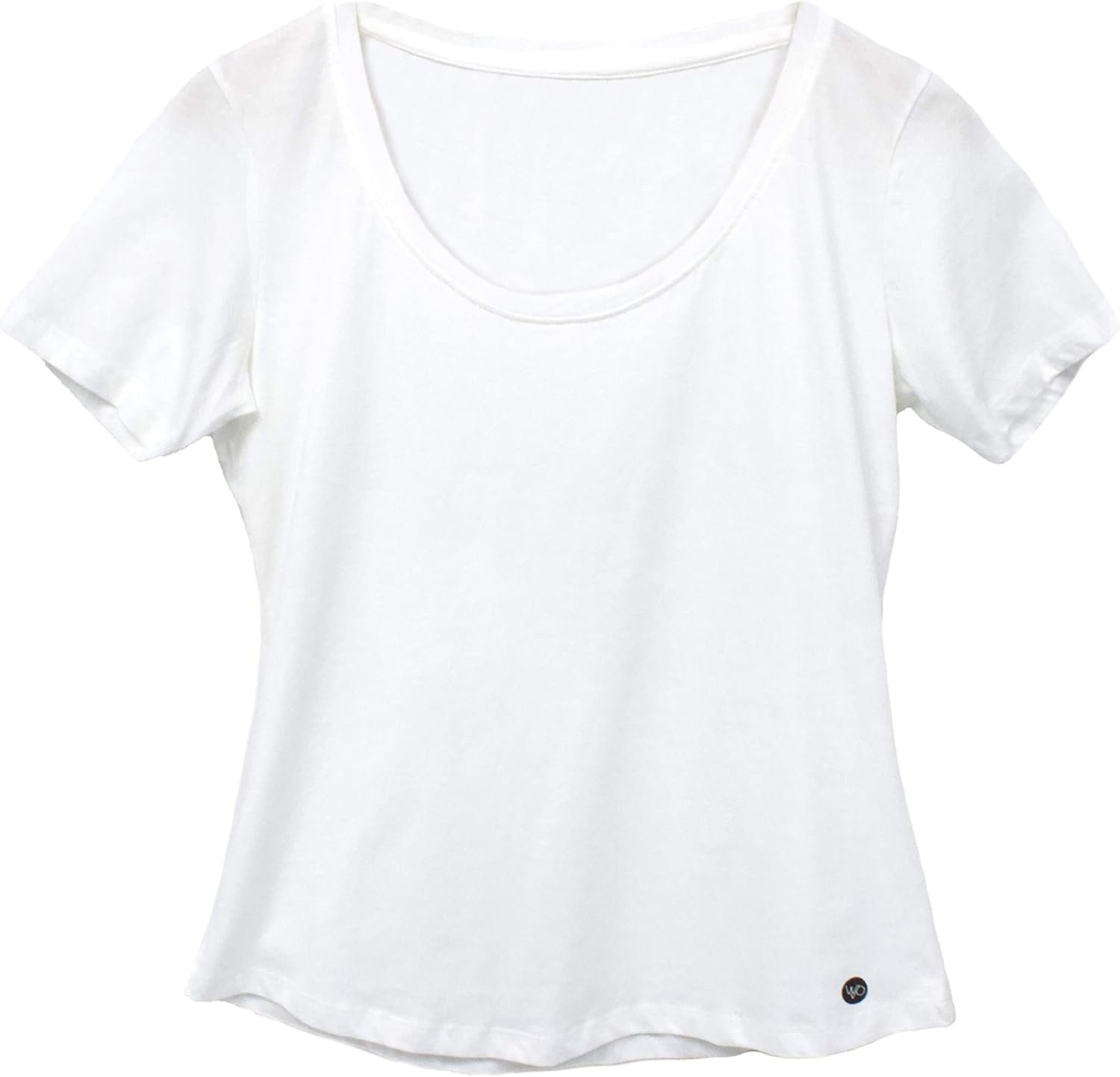 Womens Organic T Shirt | Fair Trade Scoop Neck Tee | Certified Organic 100% Cotton Shirt | Eco Friendly | Black/White