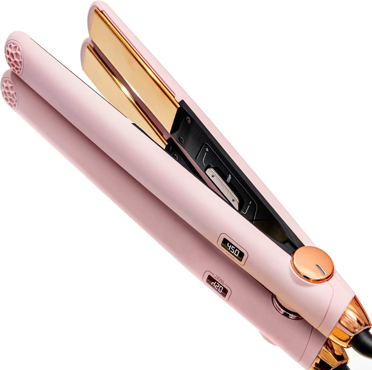 TYMO Flat Iron Hair Straightener and Curler 2 in 1 with 10s Fast Heating, 1 Inch Professional Titanium Straightening Curling Iron with 32 Adjustable Temp and Automatic Shut Off