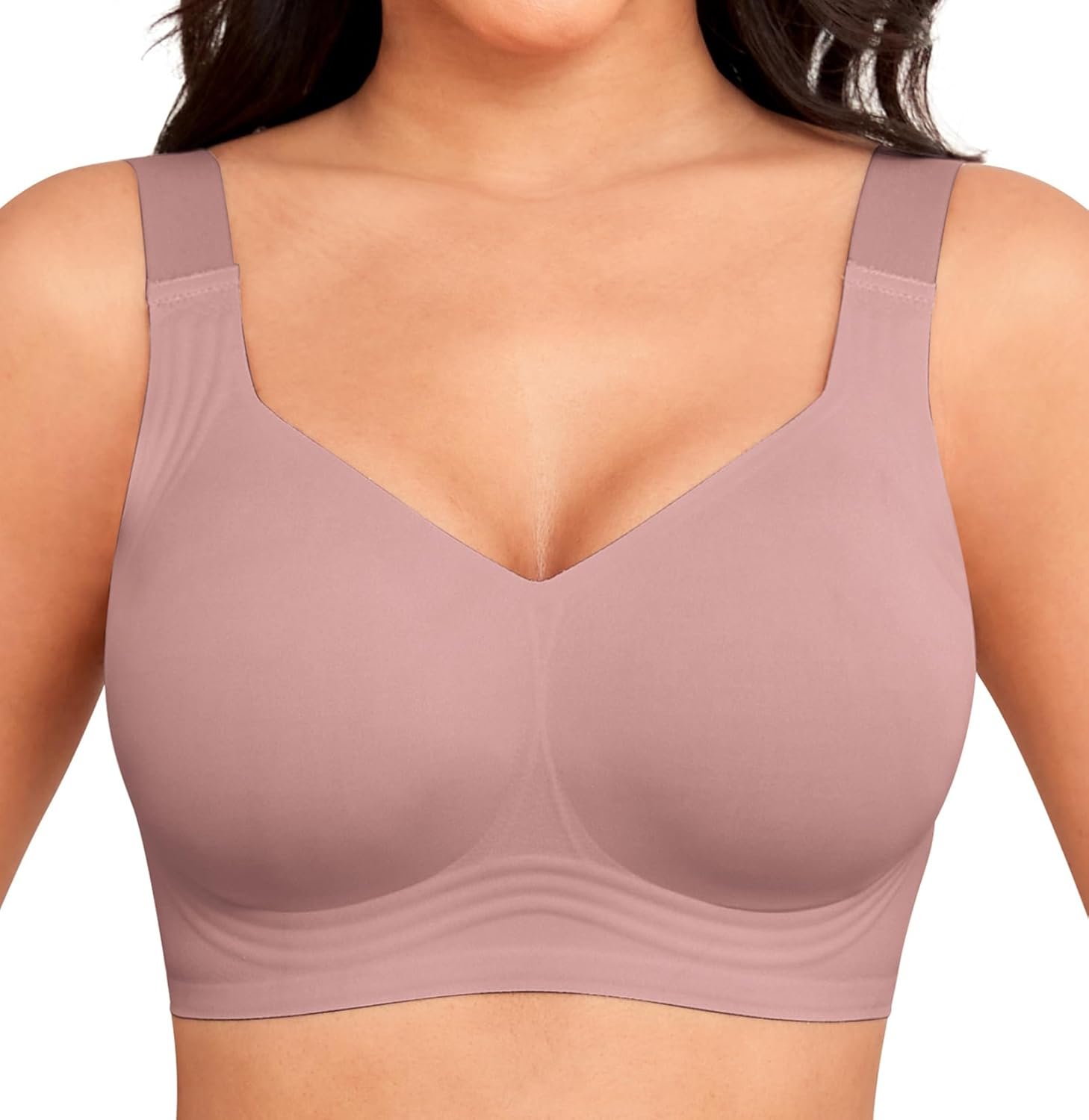 Xcutting Women Wirefree Bras for Women Full Coverage No Underwire Everyday Bras Comfortable Wireless Padded Bras