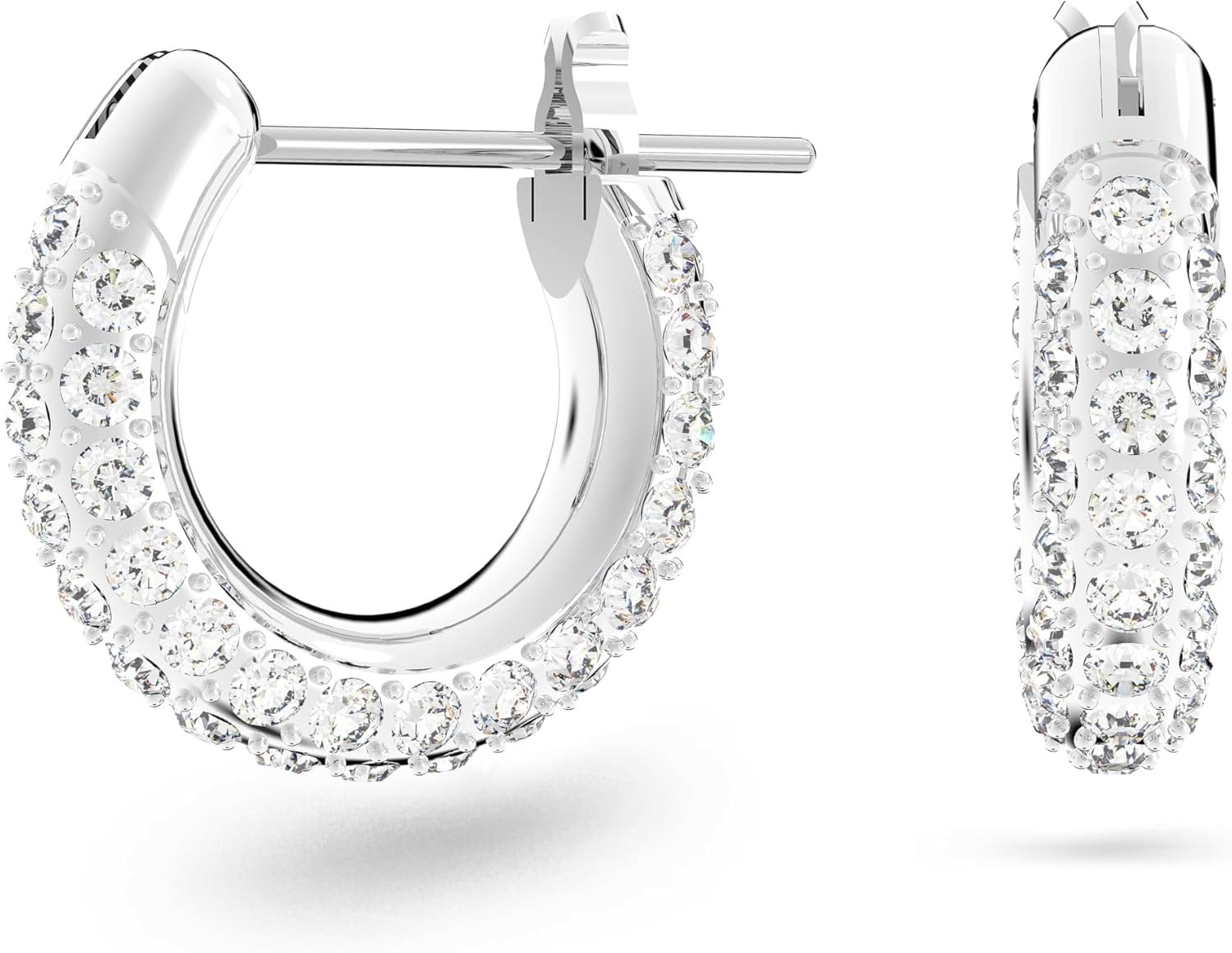 Swarovski Stone Crystal Pierced Hoop Earring Jewelry Collection
