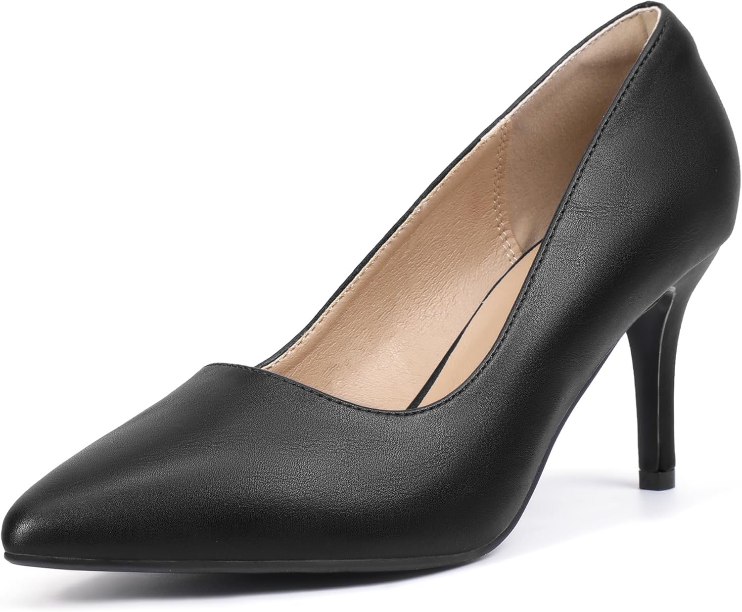 IDIFU IN3 High Heels Pumps Closed Toe Heels Women’s Pumps Stiletto Pointed Toe Dress Shoes Wedding Prom Bridal Work Office Bride Guest Trendy Dressy Fashion Comfortable Pump Shoes