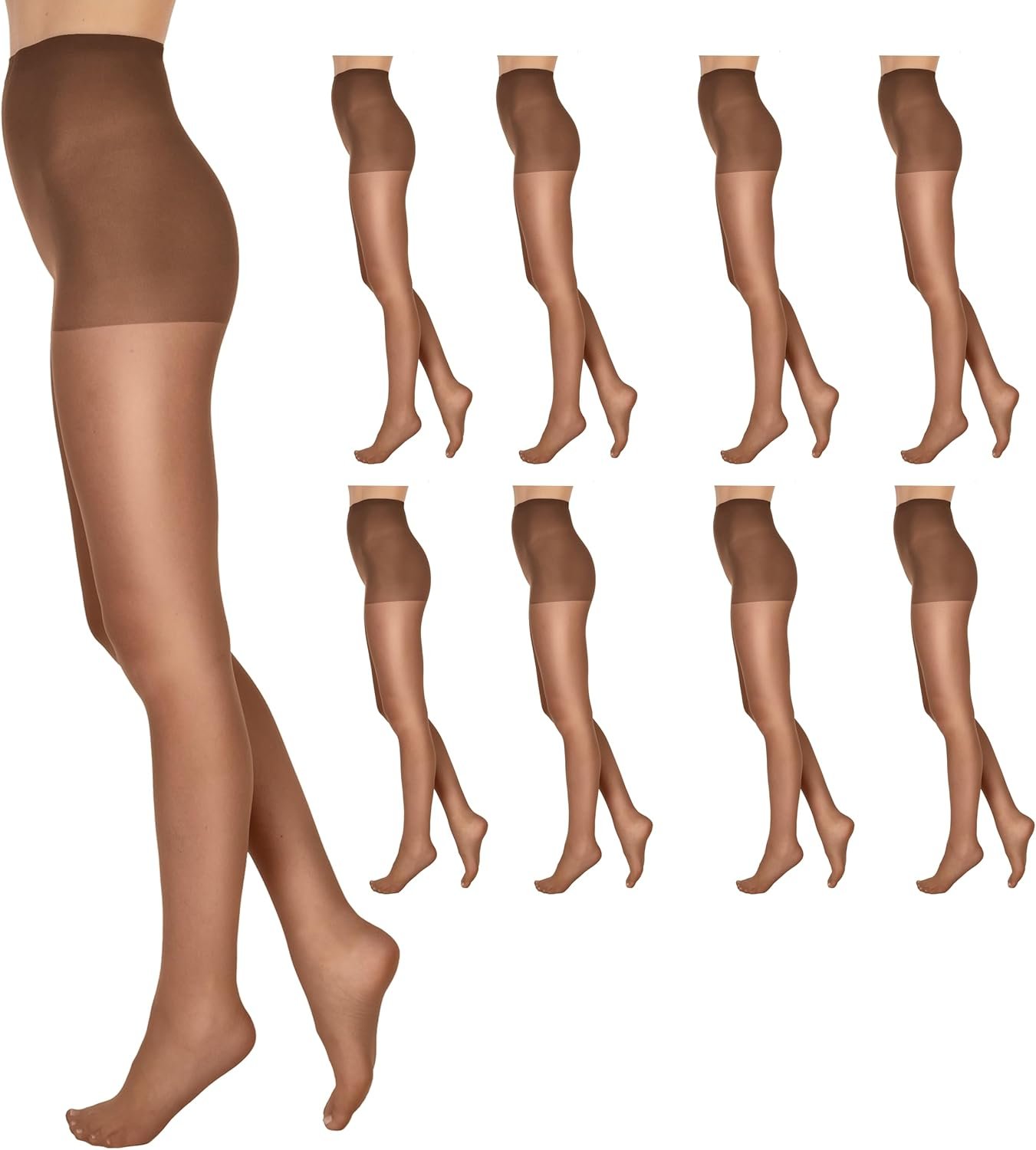 L’eggs Everyday Women’s Standard-Panty Sheer Toe Pantyhose for All Day Comfort, 100% Nylon