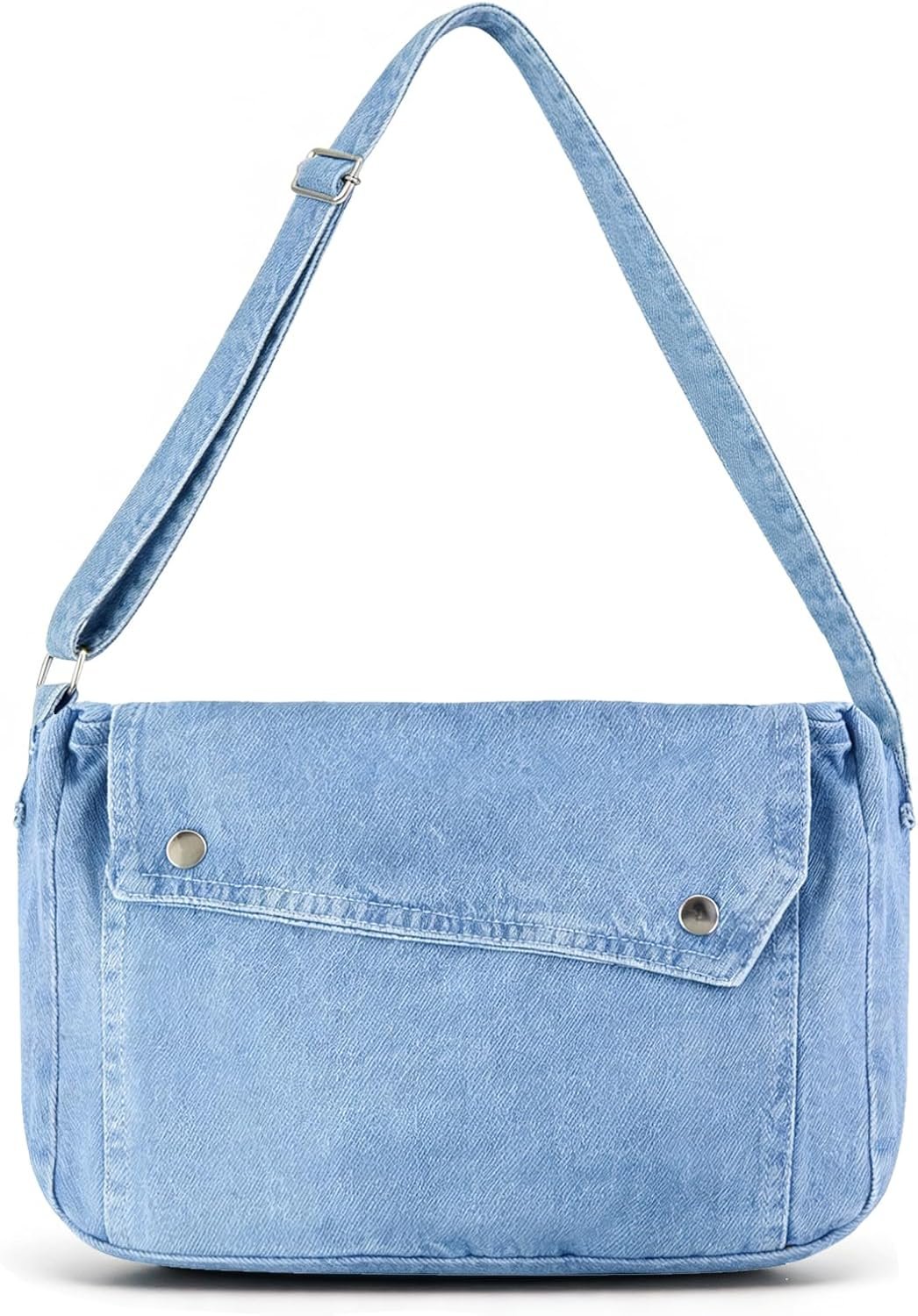 Denim Purse for Women, Jean Messenger Crossbody Bags Ladies Lightweight Shoulder Hobo Bag with Adjustable Strap | Denim Material