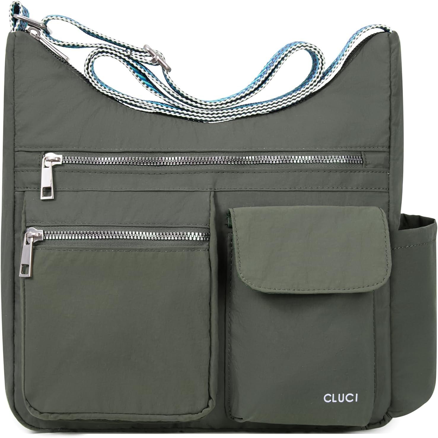 CLUCI Travel Purses for Women, Waterproof Nylon Crossbody Bags for Woman Trendy, Anti Theft Shoulder Handbags for Ladies