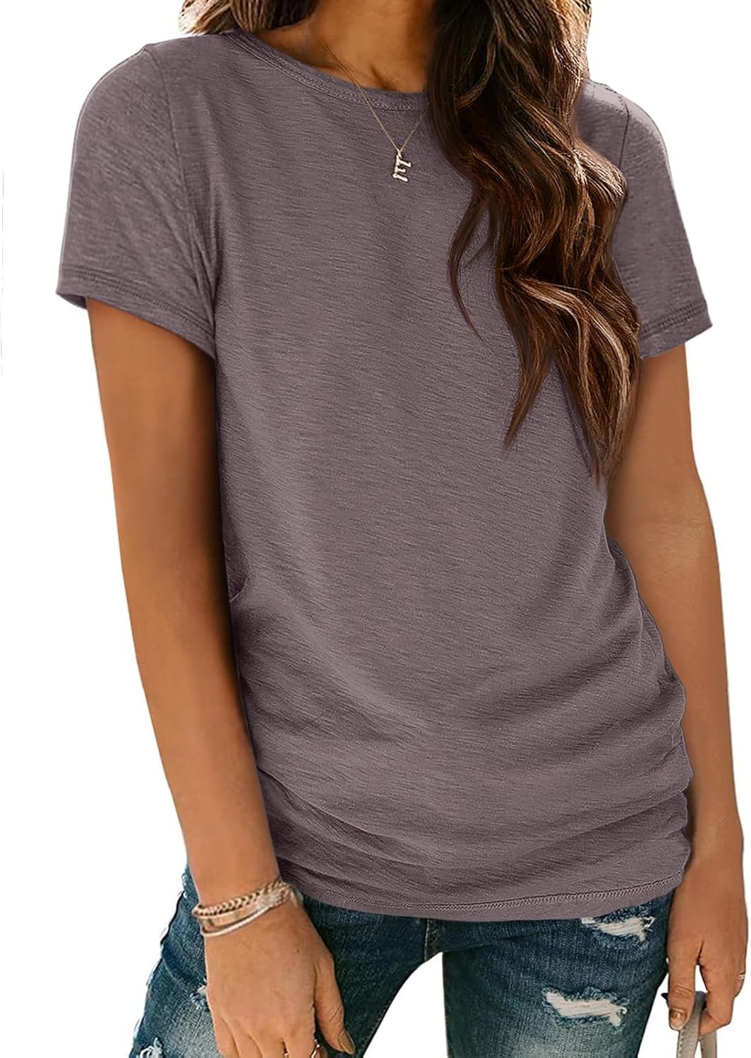 ATHMILE Womens T Shirt Summer Tops Short Sleeve Fashion School Teachers Clothes 2026 Spring Beach Vacation Trendy