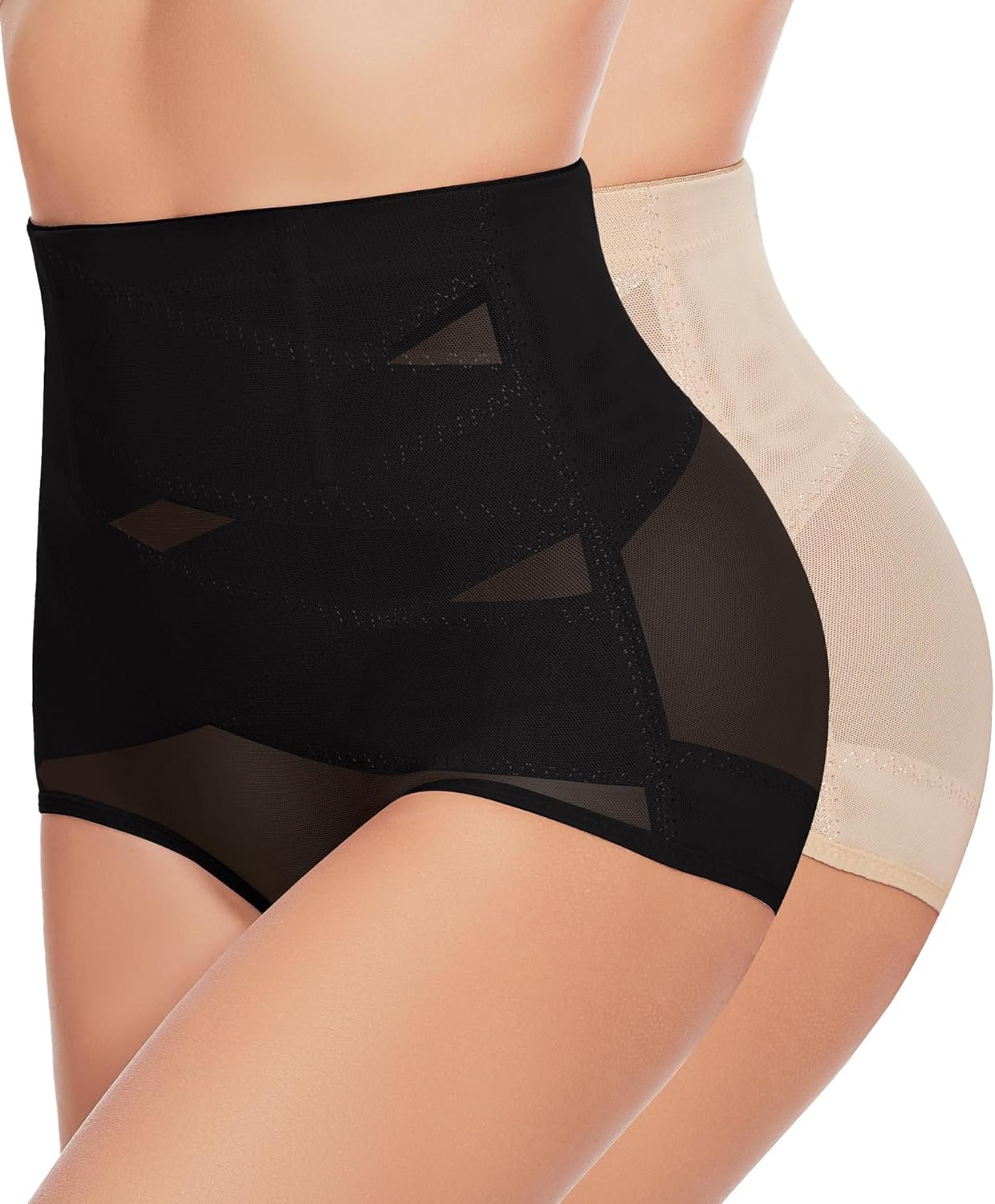 GYDEK Tummy Control Shapewear Panties for Women-High Waisted Body Shaper Underwear Seamless Shapewear Panty Girdle