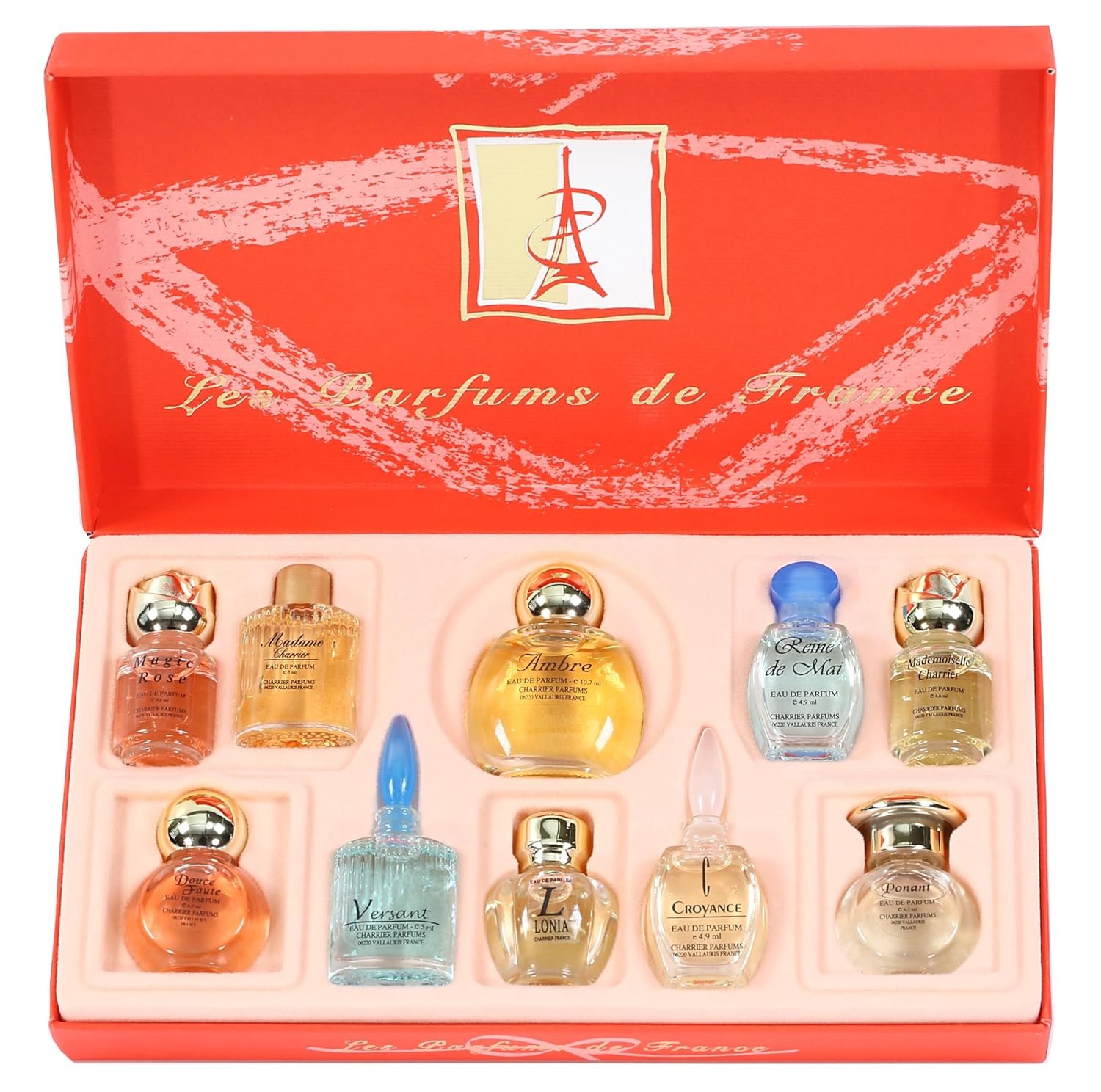 Charrier Parfums 10 Eaux de Parfum Luxurious Gift Box – Made in Provence, France – 57.8 ml