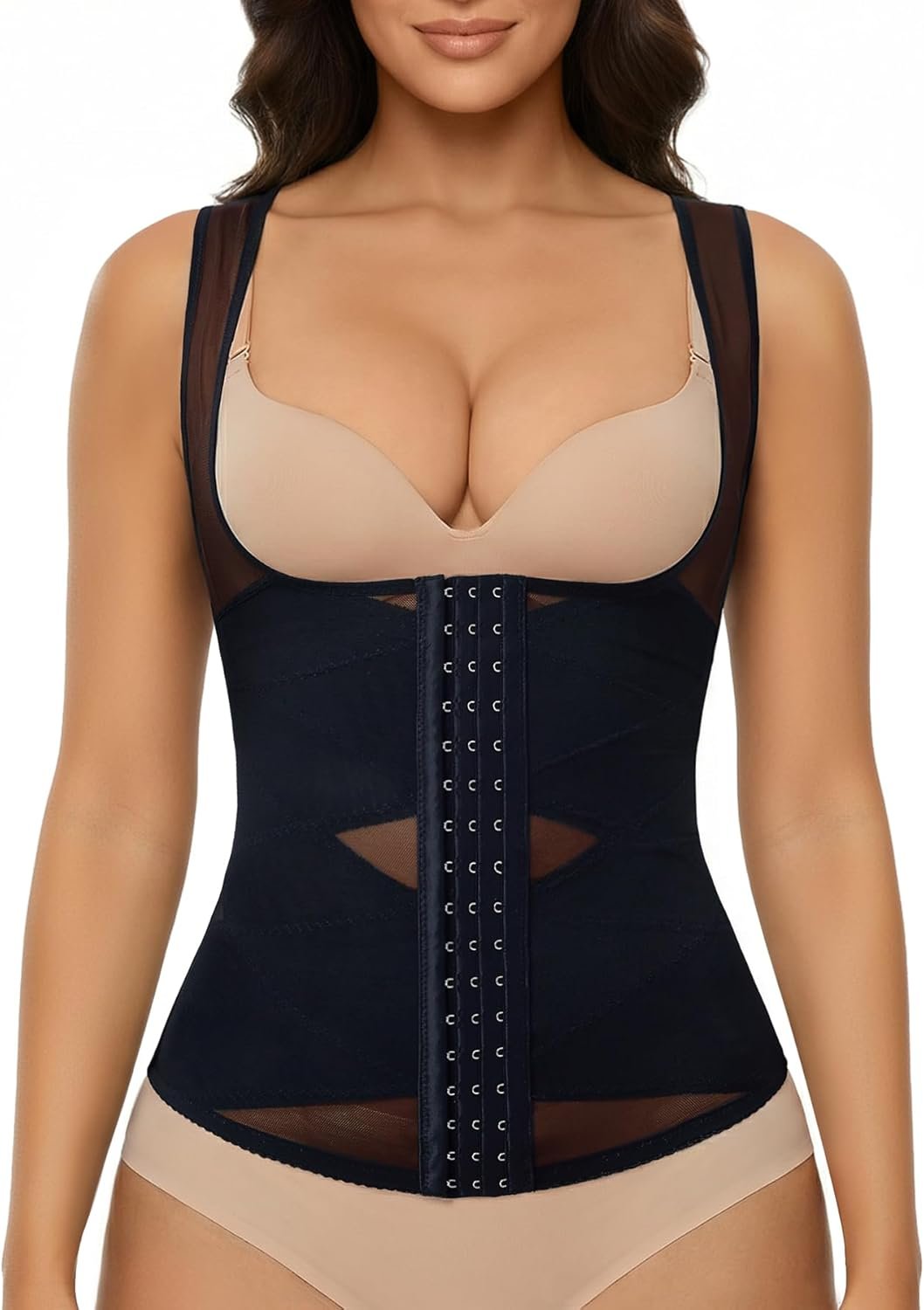 Nebility Waist Trainer for Women Corset Shapewear Tummy Control Body Shaper Vest Waist Cincher Shapewear