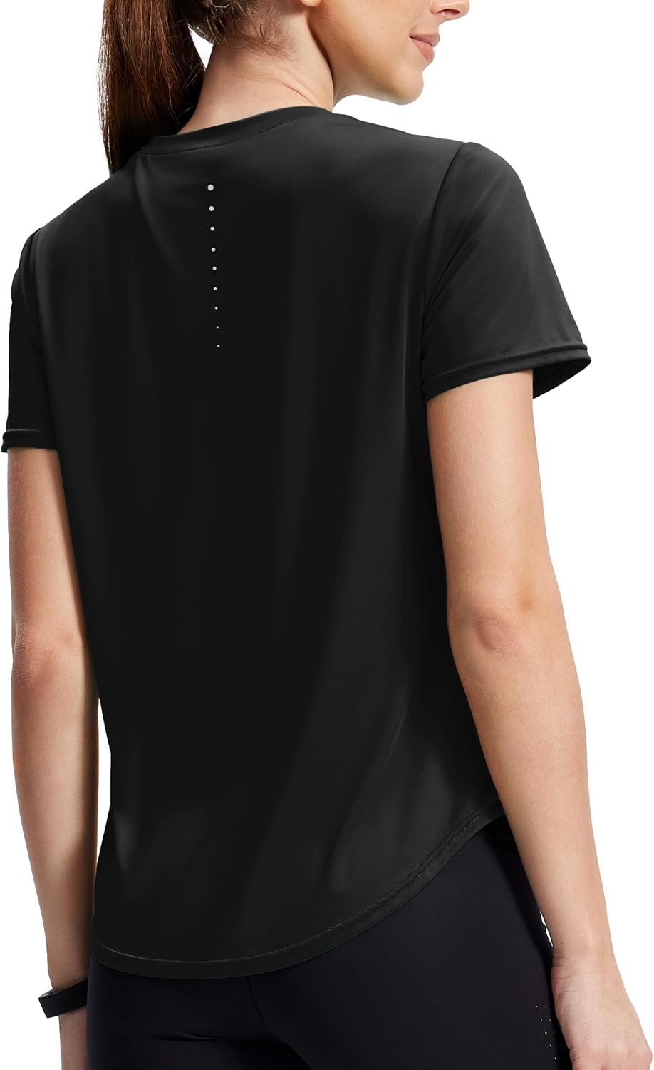 Alaroo Womens Workout Tops Sun Protection Running Pliates Athletic Lightweight Short Sleeve Tops for Women Fitness Clothing