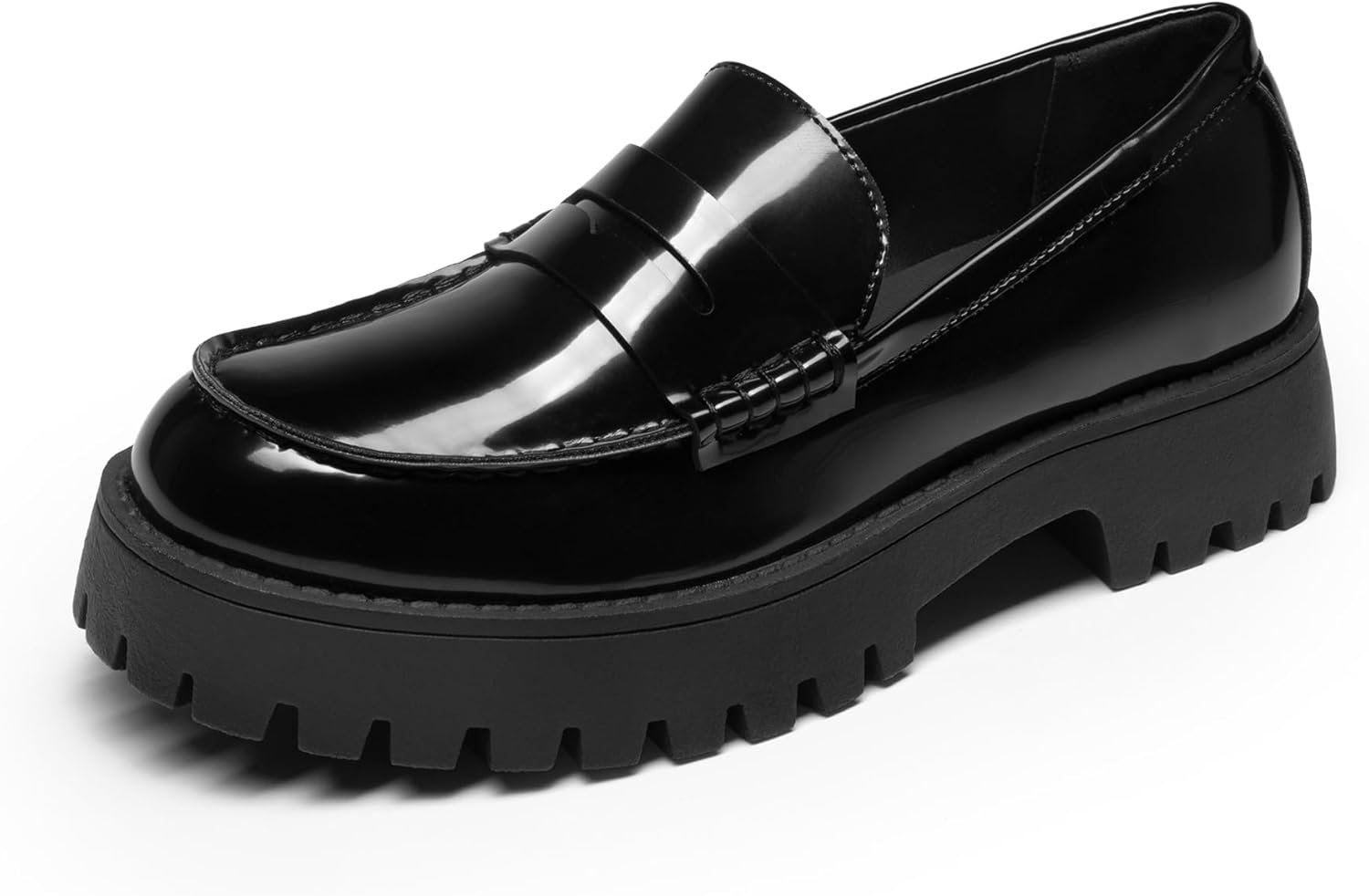 DREAM PAIRS Loafers for Women Platform Chunky Penny Loafer Lug Sole Comfortable Slip On Dressy Casual Work Business Office Shoes