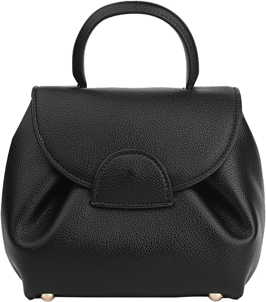 Polene Bags for Women,Women’s Top-Handle Handbags,Top Handle Bag,Designer Bags for Women,Mini Faux Leather Shoulder Bag
