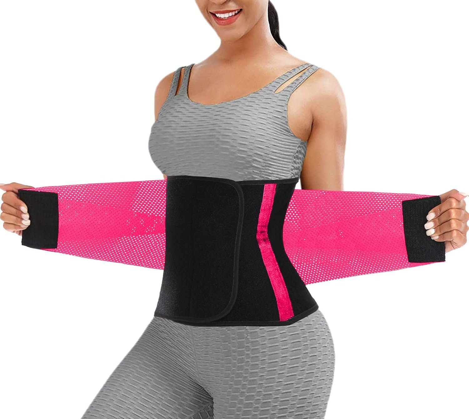 ChongErfei Waist Trainer Belt for Women Man – Waist Trimmer Ab Belt – Tummy Control Body Shaper
