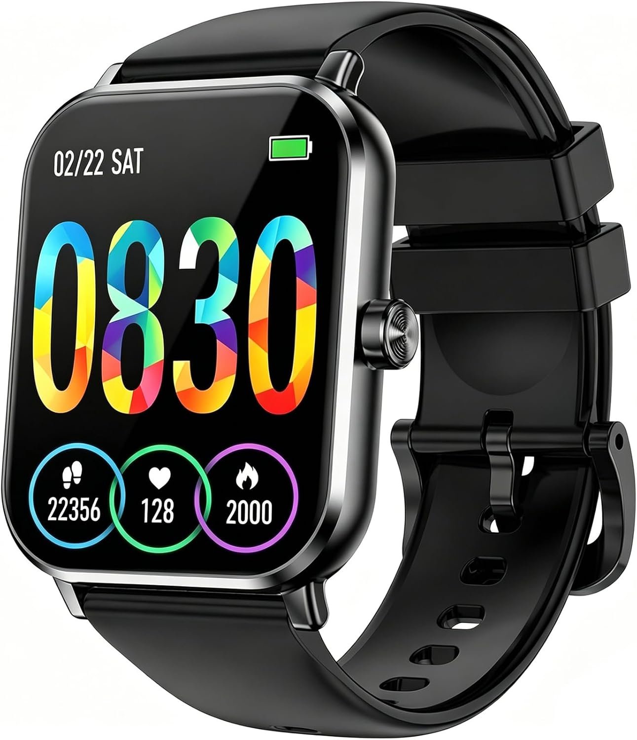 Jacoosa Smart Watch for Men Women, 1.83″ HD Fitness Tracker with Heart Rate Monitor, Sleep Tracking, 100+ Sports Modes, IP68 Waterproof Smartwatch for Android iOS