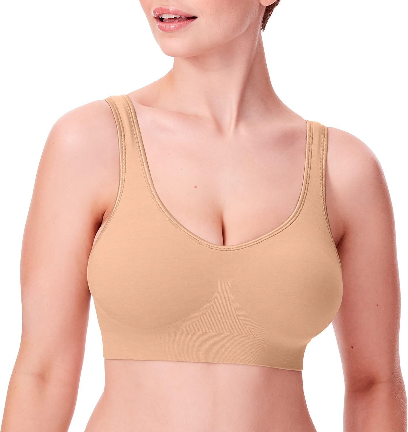 Bali Women’s Wireless Bras for Women – Comfort Revolution Wireless Bra – Adjustable & Supportive – Plus Size Women