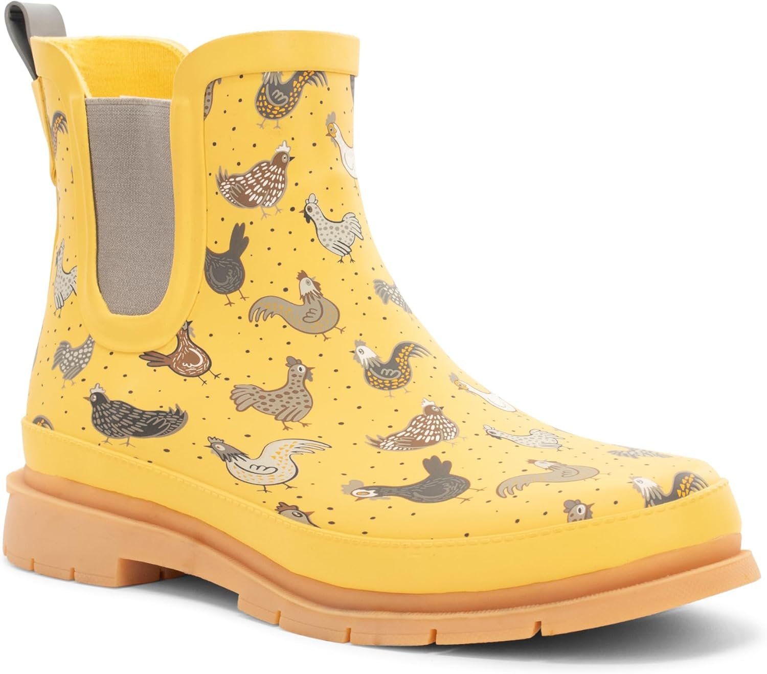 Western Chief Women’s Waterproof Chelsea Ankle Rain Boot with Elastic Gore and Rubber Lug Outsole – Stylish and Functional for Rainy Days