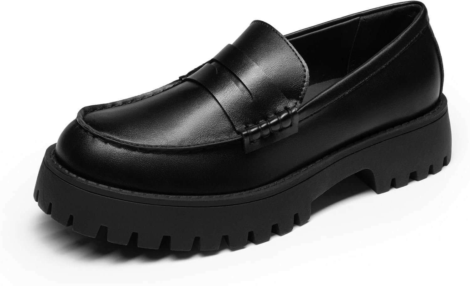 DREAM PAIRS Loafers for Women Platform Chunky Penny Loafer Lug Sole Comfortable Slip On Dressy Casual Work Business Office Shoes