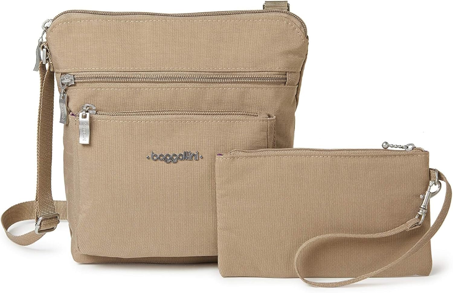 Baggallini Pocket Crossbody Bags for Women 8×8 Small Lightweight Durable Water-resistant Travel Purse W/Rfid