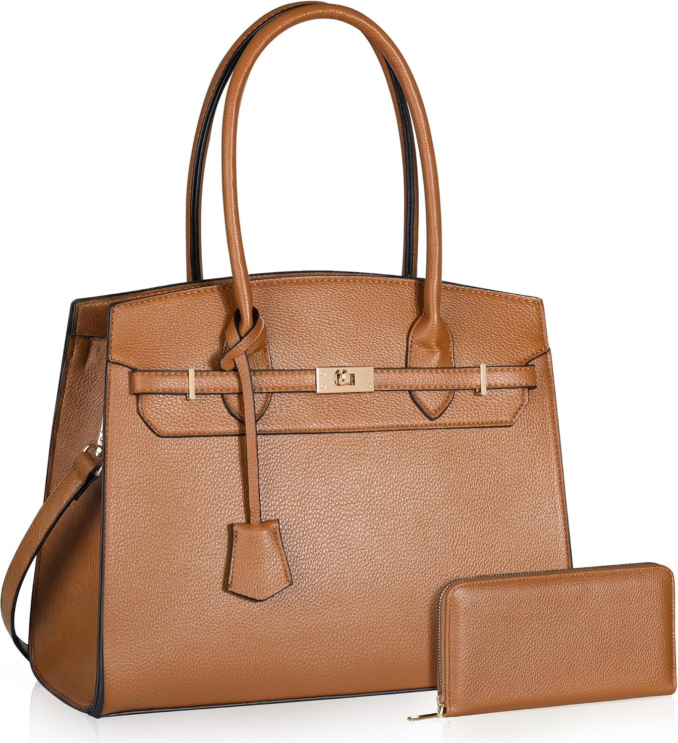 Designer Classic Top Handbags For women, Shoulder Purses For Ladies, Adjustable Strap Work Satchel with Wallet