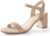 Ankis Nude Black Heels, 2.5” Block Chunky White Clear Silver Heel Dressy Open Toe Heels For Women Ankle Strap Low Short Thick Strappy Dress Comfortable Sandal Casual Party Wedding Event Summer Shoes