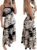 CHICME Summer Dresses for Women 2026 Sleeveless Casual Boho Maxi Dress Square Neck Cut Out Floral A Line Dress