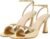 Susanny High Heels for Women Pointed Open Toe Strappy Chunky Block Heels Ankle Strap Stiletto Kitten Heeled Sandals Wedding Bridal Party Prom Sexy Dress Shoes