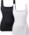 EUYZOU Women’s Tummy Control Shapewear Tank Tops Seamless Square Neck Compression Tops Slimming Body Shaper Camisole
