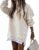 CHICME Womens Long Sleeve Zipper Slit Oversized Sweatshirt Casual Pullover Zipper Hoodies Fall Clothes