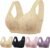 Daisy Bras for Older Women No Underwire Front Closure Comfort Senior Wireless Snap Closing Bra