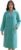 Loungees Women’s Plush Fleece Robe, Mid-Length Button Front Bathrobe with Shawl Collar – Soft Coral Fleece Robe
