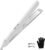 Quico Hair Straightener, 110-240V Global Travel Hair Straighteners for Women, 15s Fast Heating, Professional Negative Ion Flat Iron, Temp Memory, 320℉-450℉, Auto-Off, with Glove and Clips, Gift, White