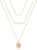 Turandoss Dainty Layered Choker Necklace, Handmade Y Pendant Necklace Multilayer Bar Disc Necklace Adjustable Layering Choker Necklaces for Women