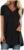 KKG Tops Tunics for Women to Wear with Leggings, Casual Loose Fit V Neck Short/Long Sleeves T Shirt