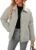 Dokotoo Women’s Winter Casual Quilted Jackets Long Sleeve Button Down Puffer Jacket Padded Outerwear Coats