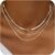 Freekiss Women’s Layered Necklace Set – 3 Piece Dainty Gold Jewelry for Everyday Stacking | 14K Gold Plated Snake Chain, Rope Chain, Cuban Chain | Adjustable Length 14-18.5 Inch | Gift Ready