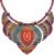 Ethnic Style Chunky Colorful Collar Festival Tribal Beaded Boho Choker Costume Necklace for Women Gift