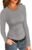 Womens Ribbed Long Sleeve Shirts Tops Fitted Tshirts Basic Slim Fit Tight Tee Shirt Fall Going Out Top Fall 2025