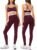 2 Pieces Workout Sets for Women,Seamless Yoga Leggings with Padded Sports Bras,Athletic Matching Outfits,Gym,Casual