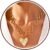 Robaice Chunky Gold Heart Necklace for Women，14K Gold Plated Chunky Heart Pendant Bold Chain Necklace with Toggle Clasp，Waterproof Non Tarnish Hypoallergenic Chunky Statement Jewelry Gift for Women