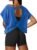 UNIANKIYA Open Back Workout Tops for Women Loose Fit Athletic Crop Tee Short Sleeve Gym Running Yoga Shirt