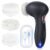 COSLUS FBX04 Facial Cleansing Brush Face Scrubber: 3 in 1 Bi-Directional Electric Spin Brush for Removing Blackhead, Exfoliating, Massaging – Rechargeable Waterproof, 3 Adjustable Speeds for Men Women