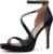 CELLENZ Stiletto Women High Heels: 4.3 Inch Comfortable Heels Prom Party Wedding, Peep Toe Platform Heels, Black White Silver Gold Strappy Heel Sandals