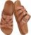 KuaiLu Gladiator Sandals for Women with Comfortable Arch Support Summer Beach Vacation Walking Travel Fisherman Slides Boho Outfits Flats Slip on Cushion Shoes Indoor Outdoor