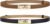 BEMYLV Skinny Belts for Women Dresses Turn-Lock Gold Buckle Adjustable Fashion Waist Belt for Pants Jeans Business Casual