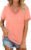 Geifa Womens T Shirts Short Sleeve V Neck Loose Casual Summer Tops 2026 with Pocket