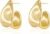 Amicon Chunky Gold Stud Earrings for Women 14k Gold Plated Hypoallergenic Earrings Statement Trendy Fashion Gold Jewelry Gifts