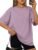 Trendy Queen Womens Oversized Summer T-Shirts Plus Size Short Sleeves Workout Tops