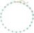 Created Turquoise Necklace for Women 14K Gold Plated Beaded Heart Choker Boho Necklaces Handmade Beach Summer Everyday Western Jewelry Gifts